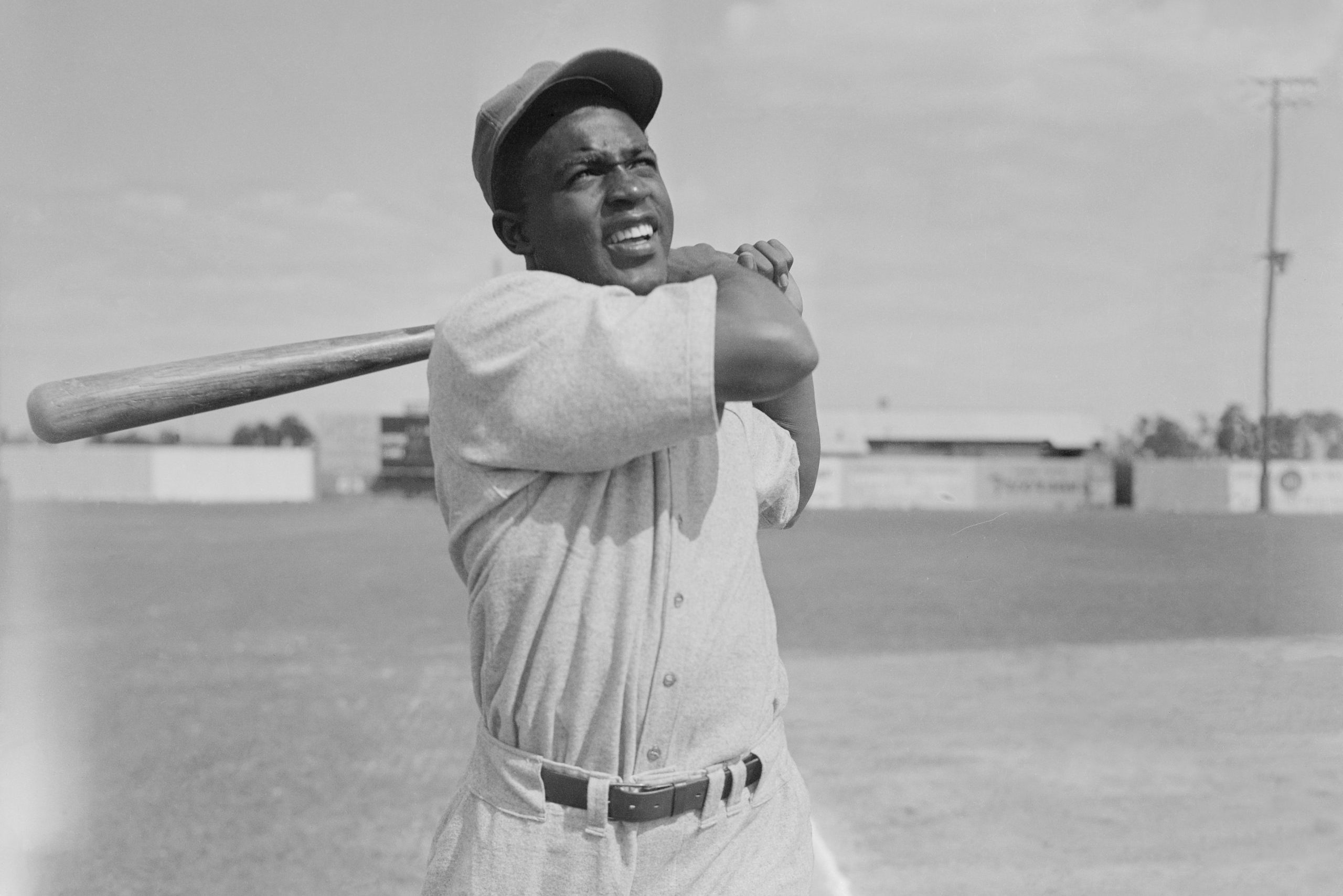 Jackie Robinson At Bat