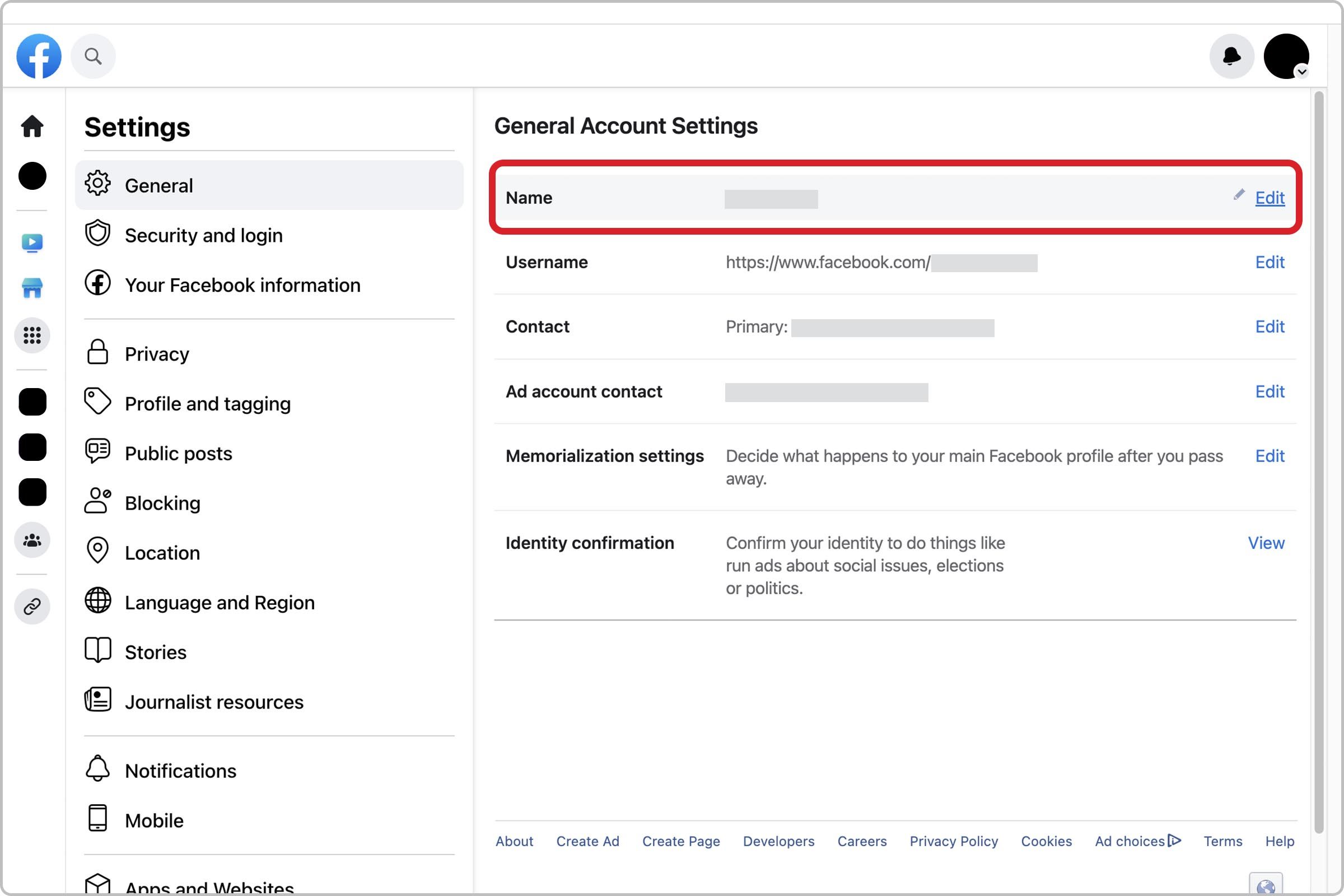 How To Change Name On Facebook Desktop