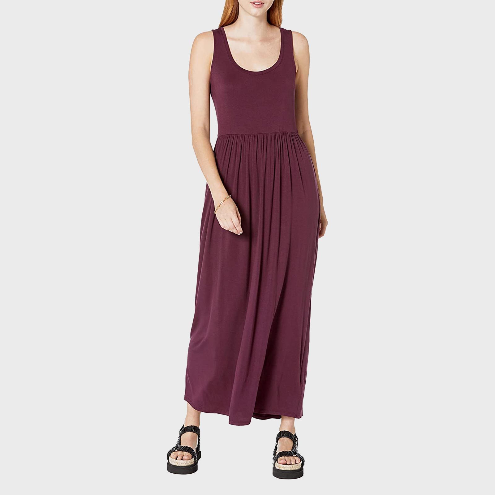 Amazon Essentials Women's Tank Waisted Maxi Dress