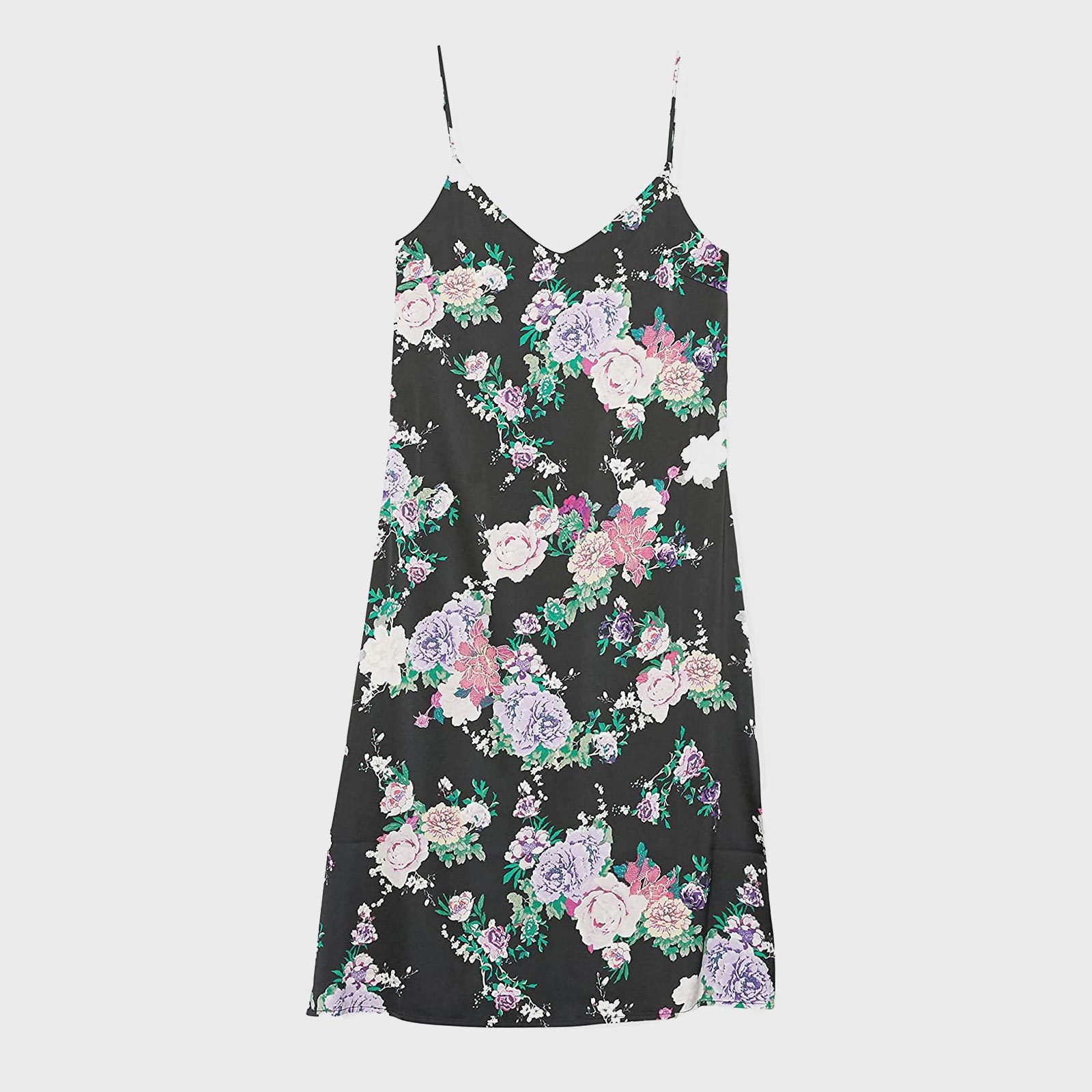 The Drop Women's Ana Silky V Neck Midi Slip Dress