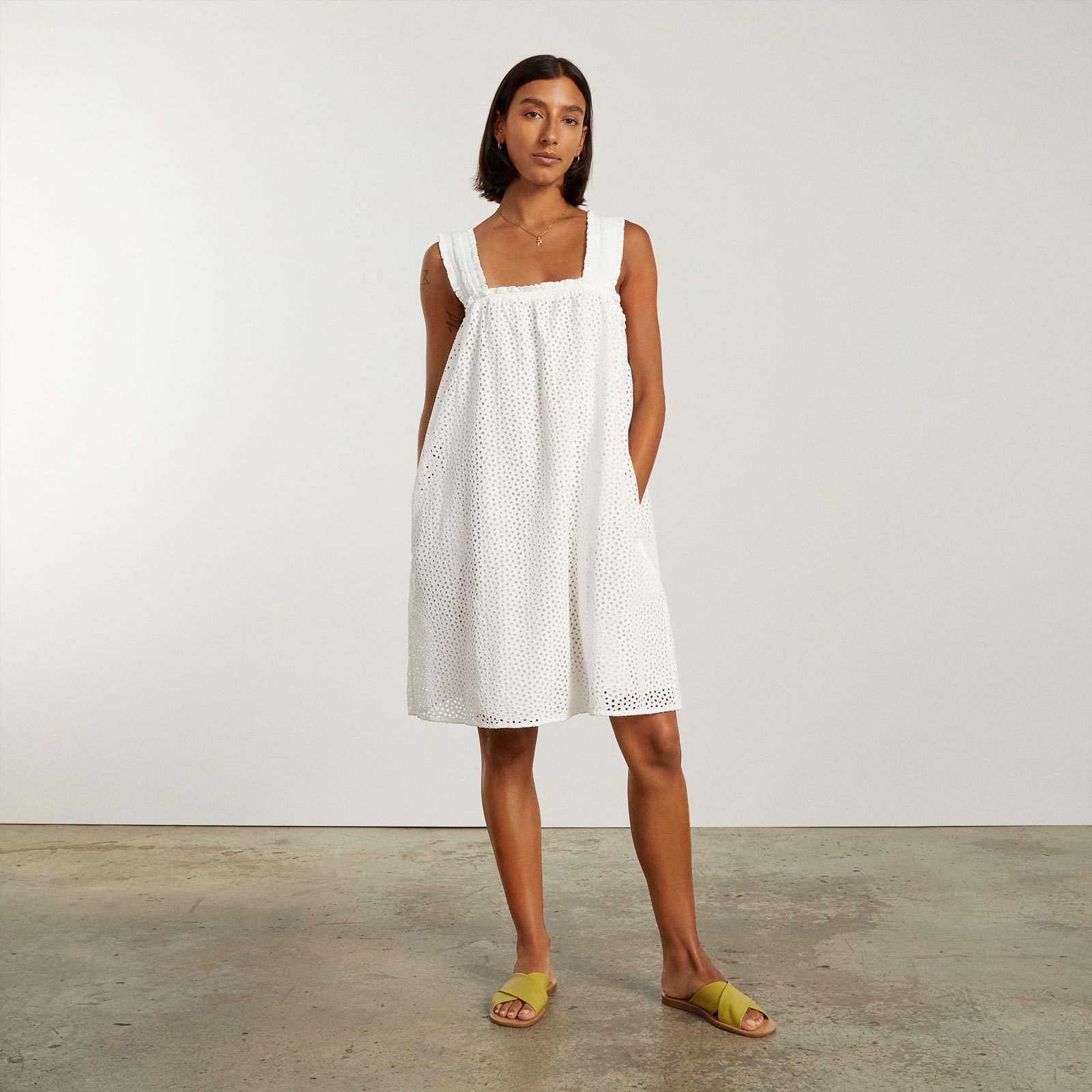The Eyelet Smock Dress