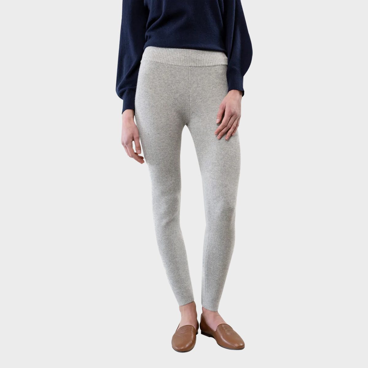 Women's Quintessential Cashmere Rib Leggings Ecomm Cozyearth.com