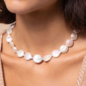 Opulent Pearl Necklace In Gold Ecomm Via Astridandmiyu.com