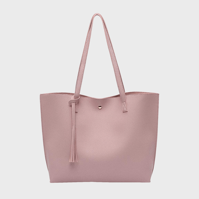 Womens Soft Faux Leather Tote Ecomm Via Amazon.com