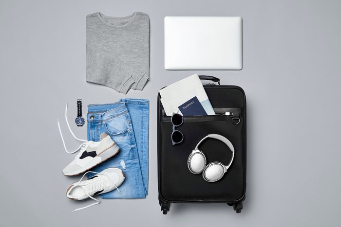 Traveler's clothes and personal accessories