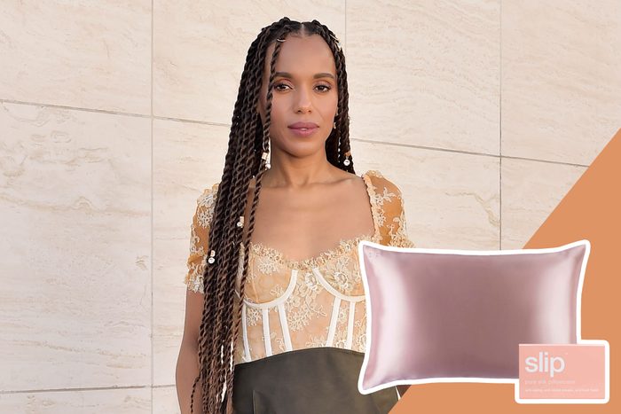 Kerry Washington with Silk Pillowcase product inset