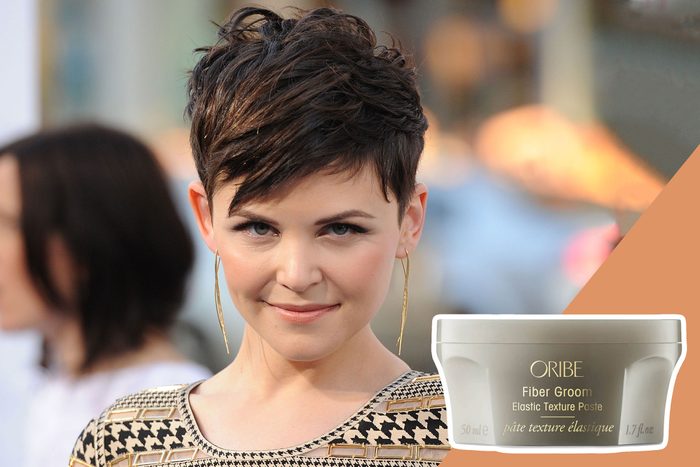 Ginnifer Goodman with Oribe Fiber Groom product inset