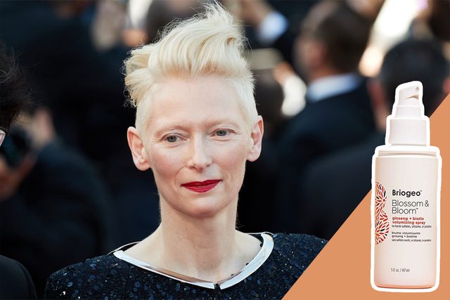 Tilda Swinton with Complete Hair Volumizing Value Set product inset