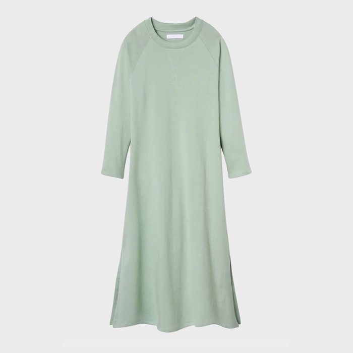 Sweatshirt Dress in Moss