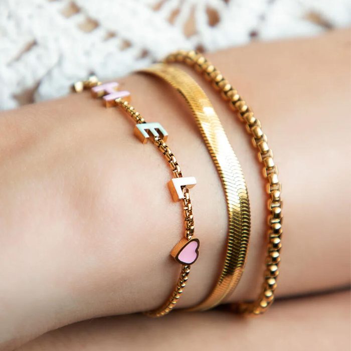 Abbott Lyon Custom Enamel Name Bracelet