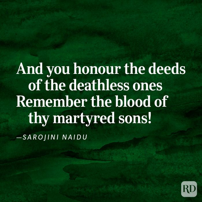 “The Gift of India” by Sarojini Naidu