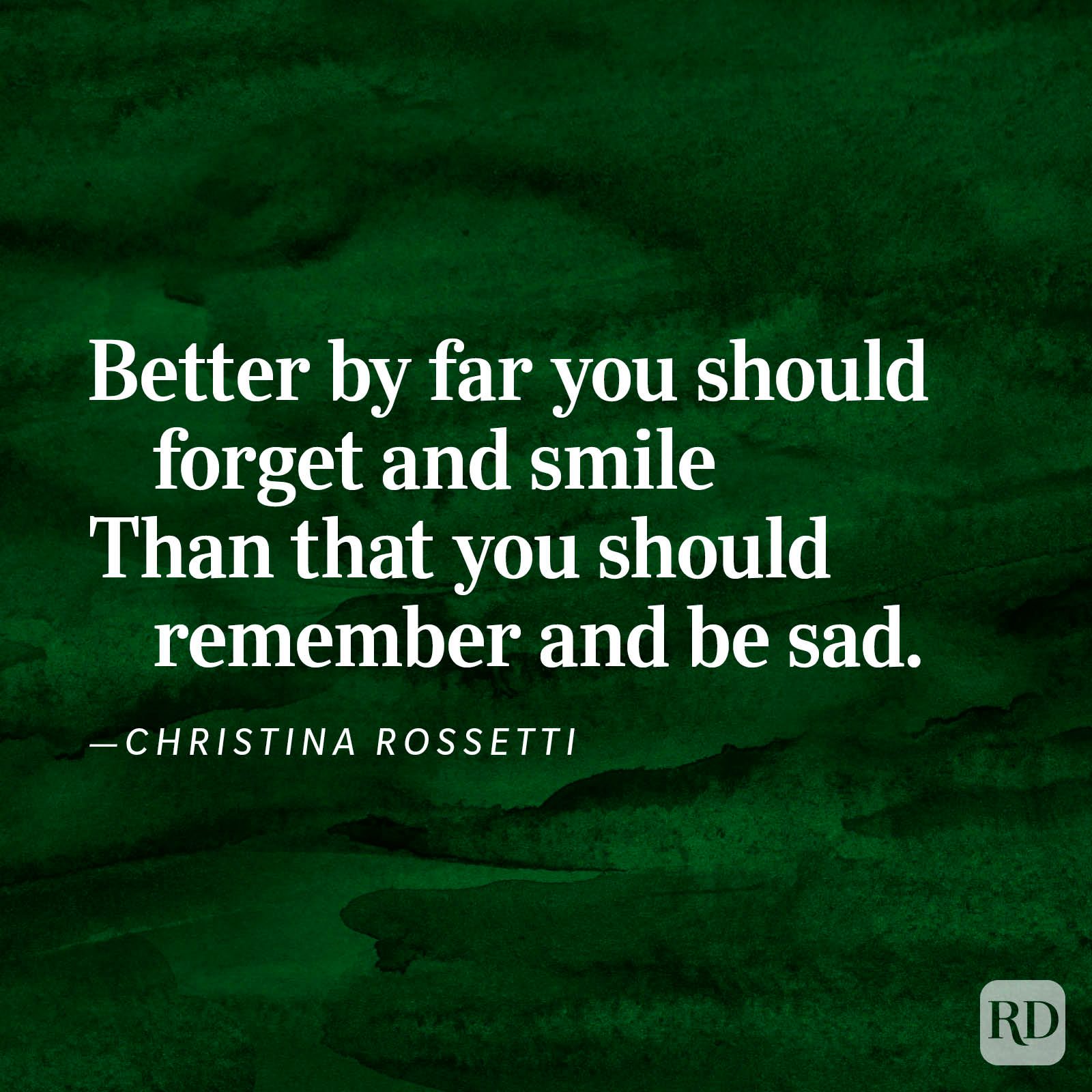 Remember” by Christina Rossetti