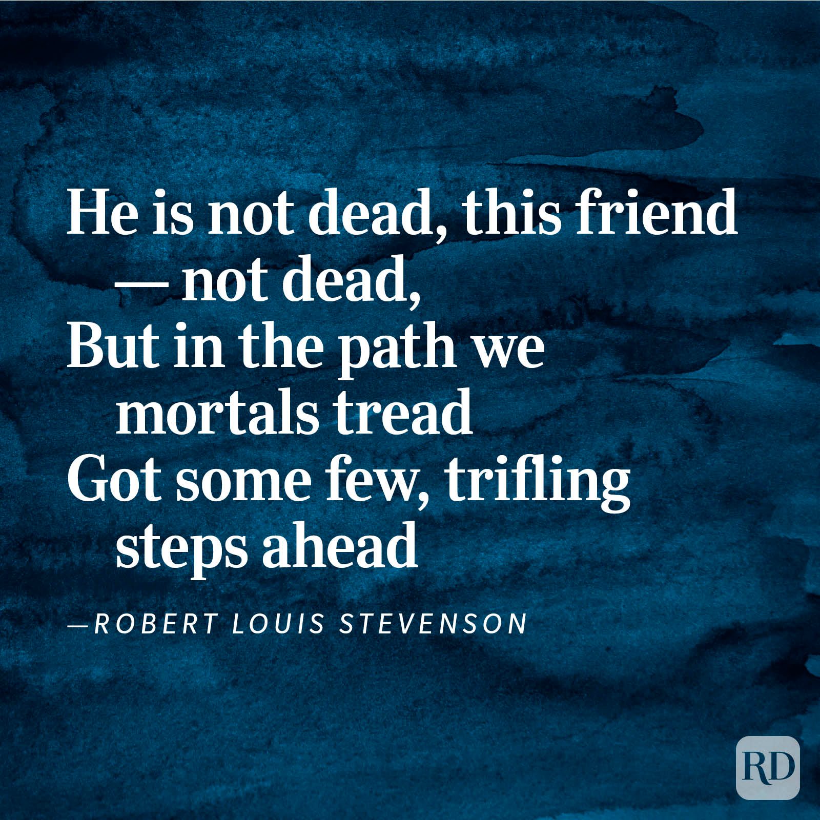 “Consolation” by Robert Louis Stevenson