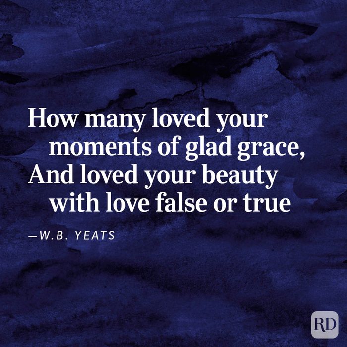 “When You Are Old” by W.B. Yeats