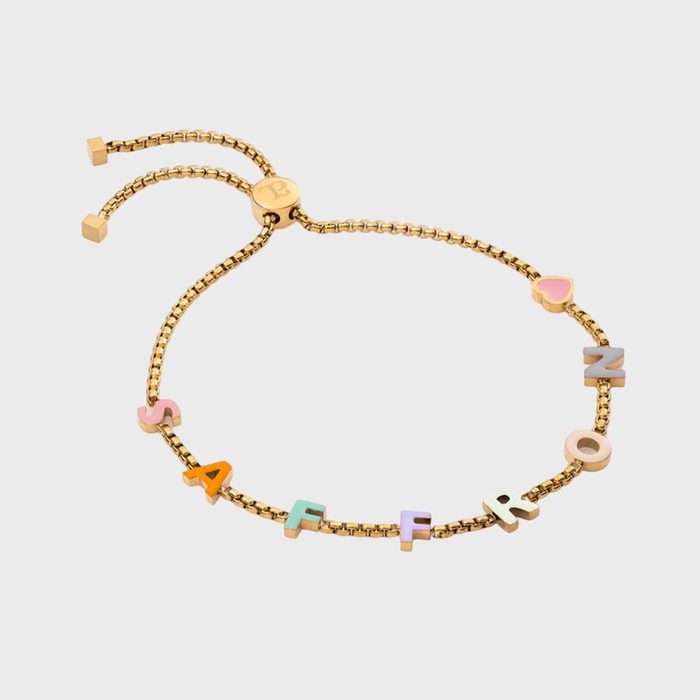 Custom Enamel Name Bracelet