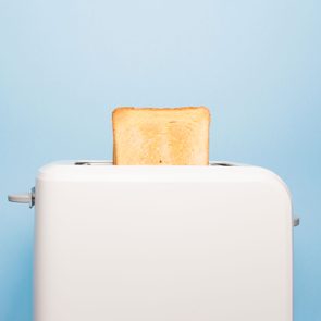 toast popping out of a toaster