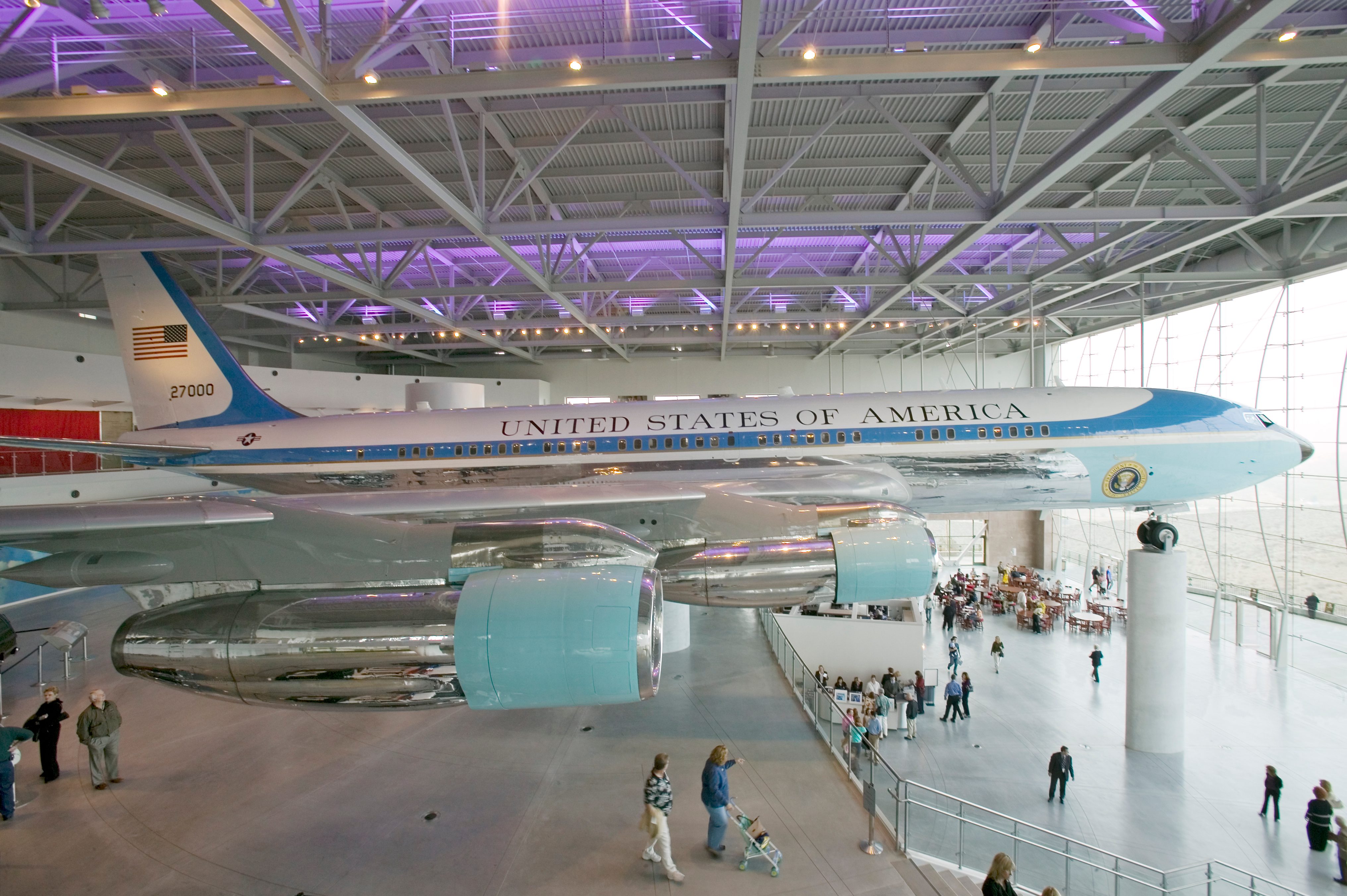 Inside the Air Force One Pavilion at the Ronald Reagan Presidential Library and Museum, Simi Valley, CA