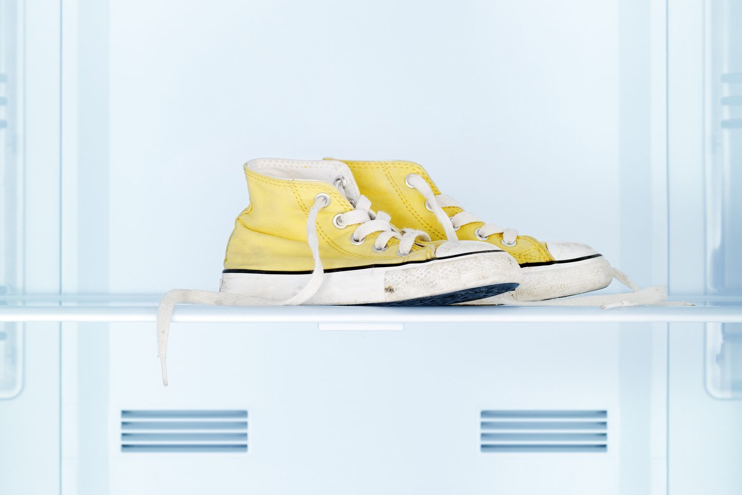 Refrigerator in the former children footwear