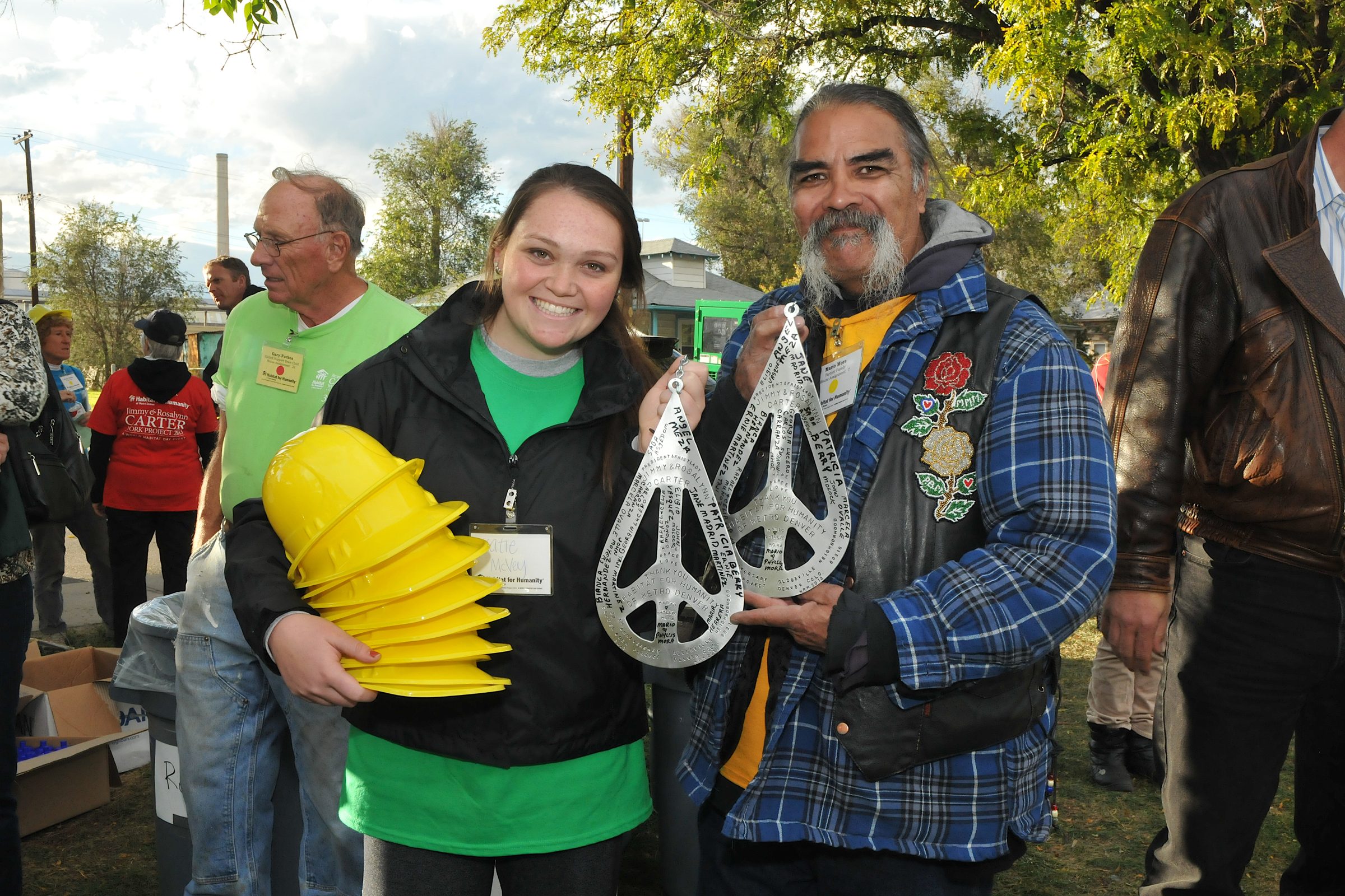 peace sign engravings made for Jimmy Carter