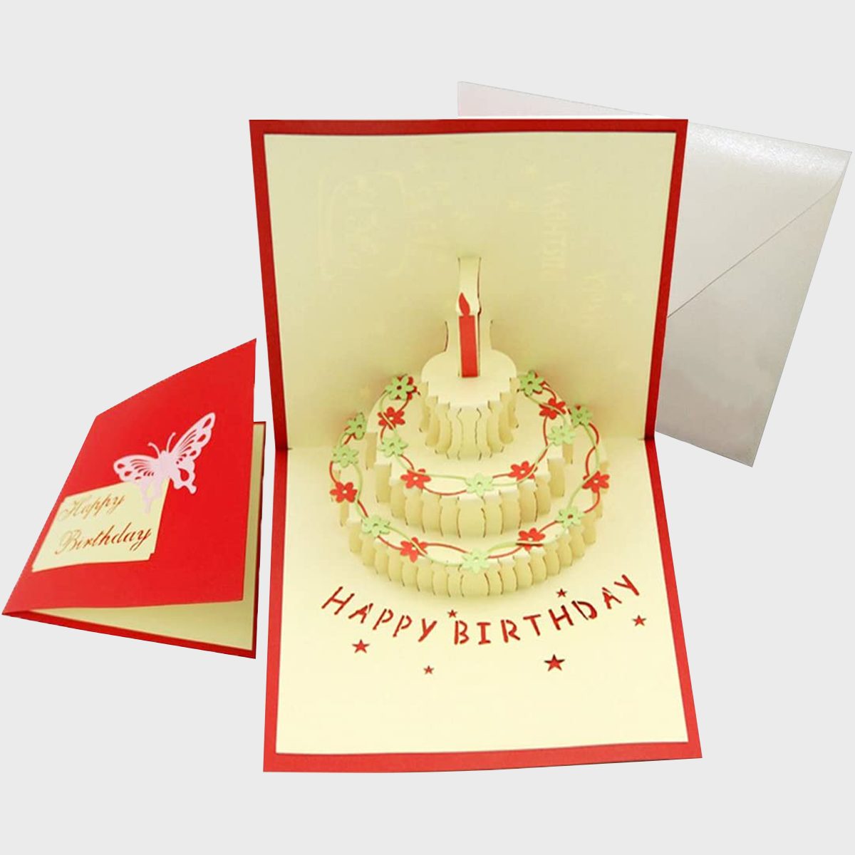 Happy Birthday Cake Pop Up Greeting Card