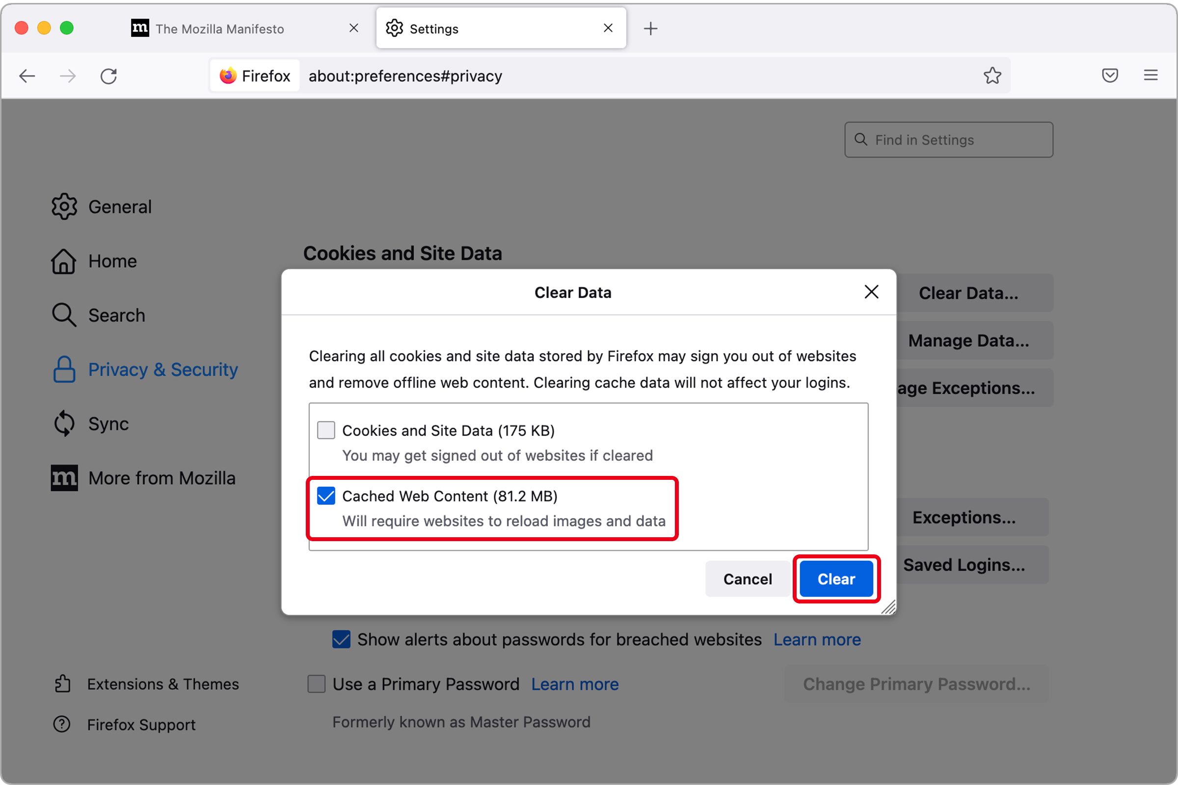 How To Clear Your Cache Firefox Desktop 3