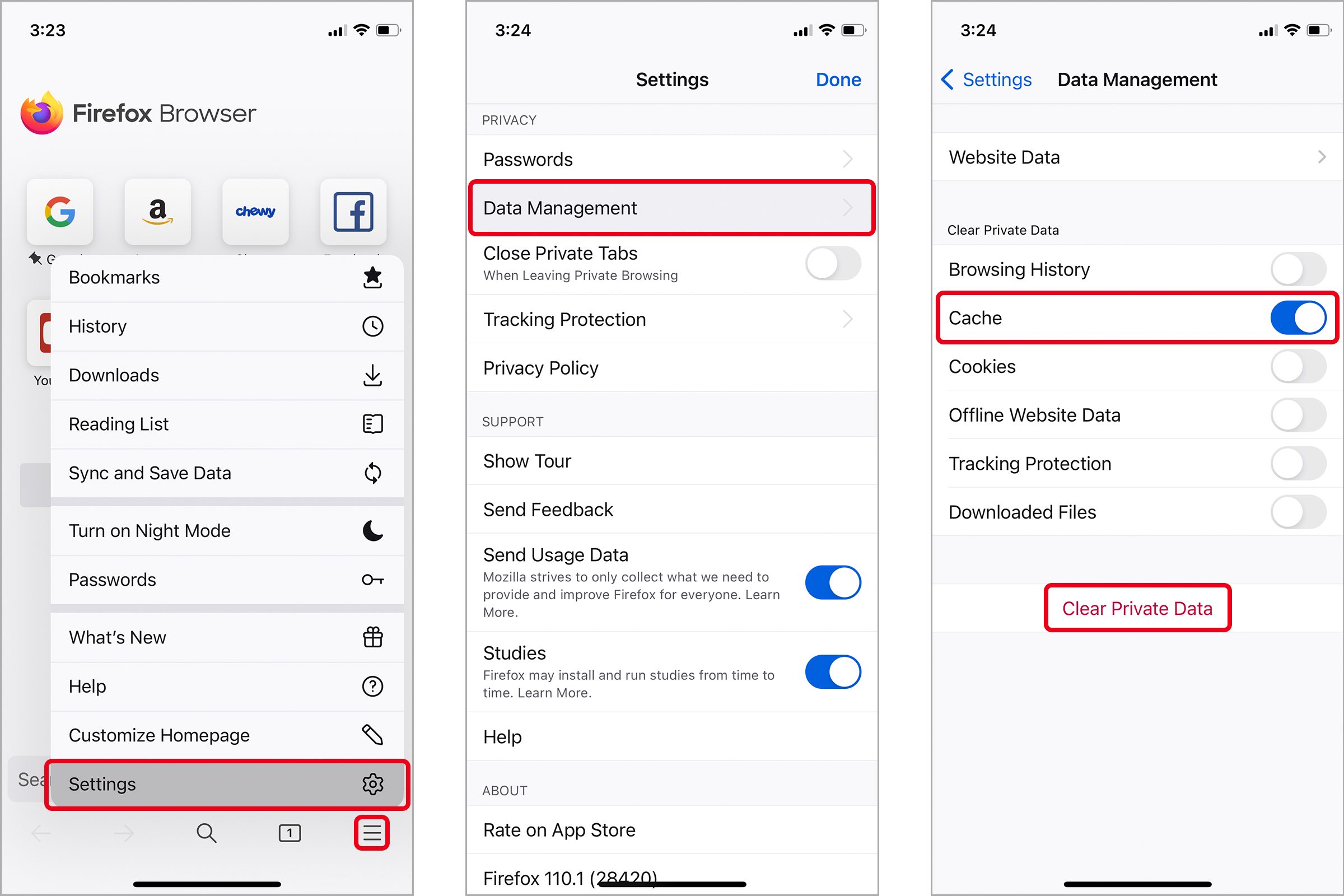 How To Clear Your Cache Firefox Mobile