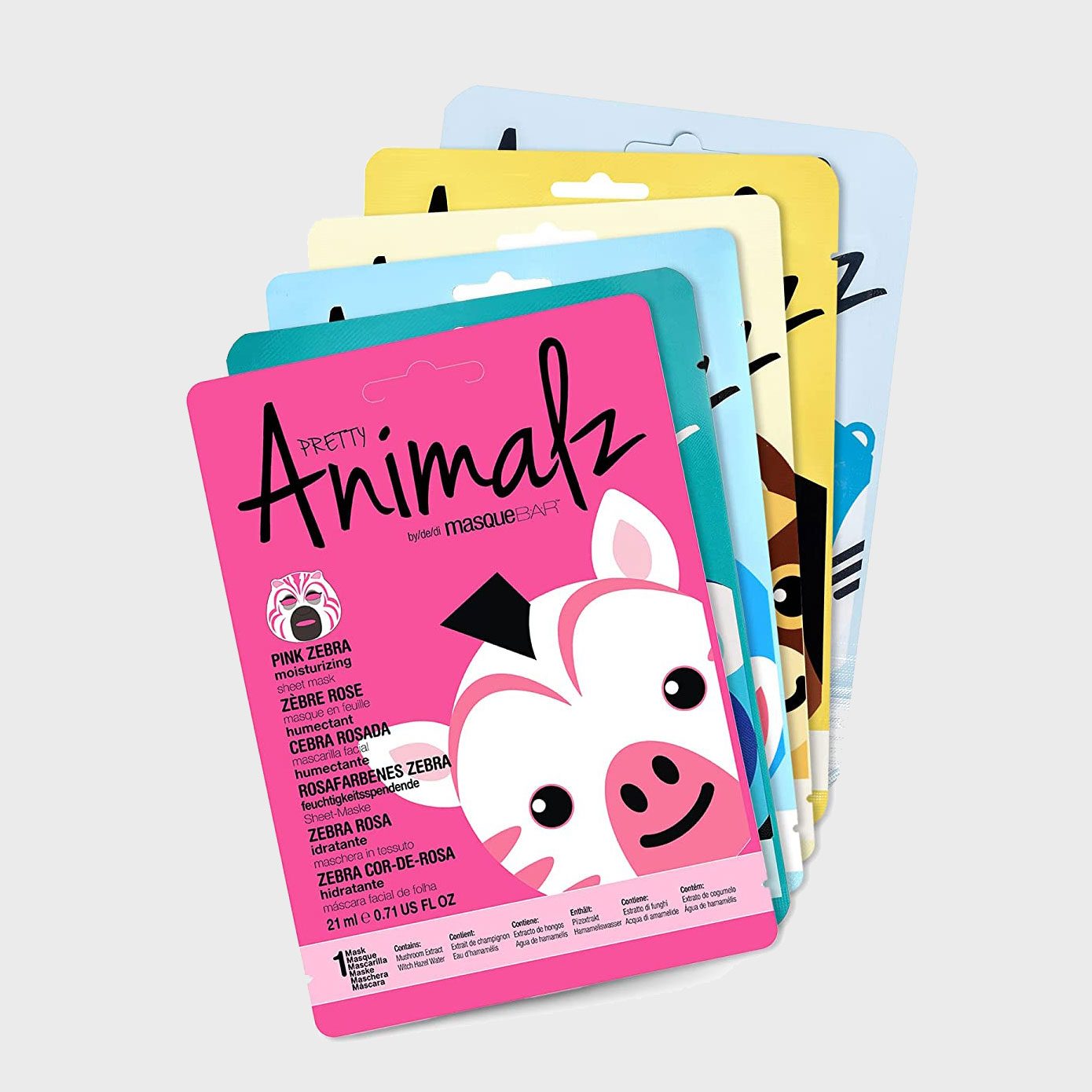 Masque Bar Pretty Animalz Facial Sheet Masks Ecomm Via Amazon