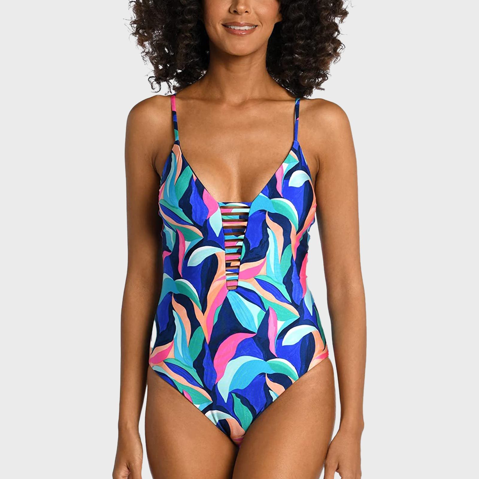 Plunge reversible swimsuit