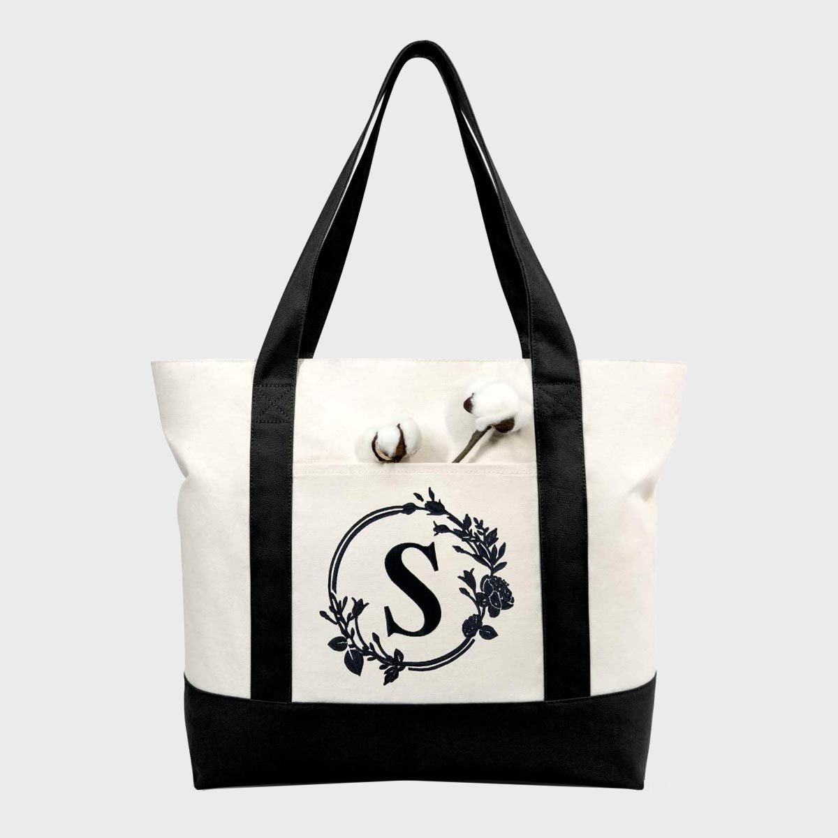 Monogram Embroidery Bag