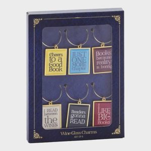 Book Lovers Wine Charms Ecomm Via Barnesandnoble