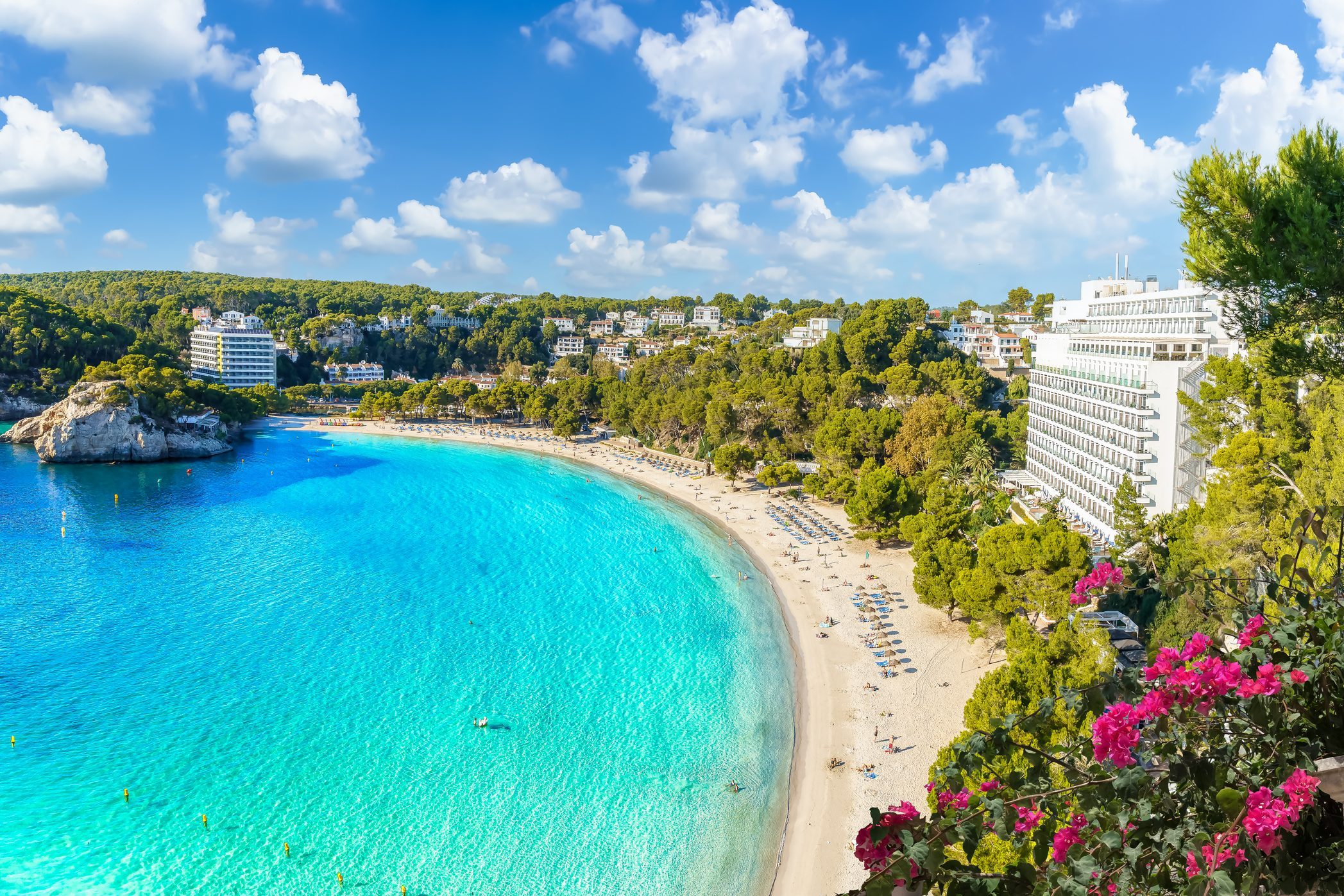 Landscape with Cala Galdana, Menorca island, Spain