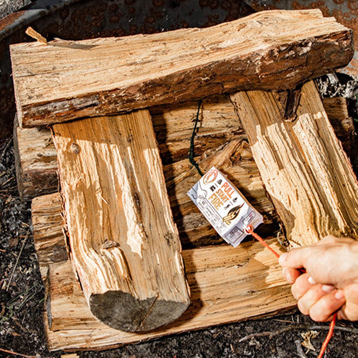 No Matches and Wet Firewood? That’s No Problem For This Instant Fire Starter