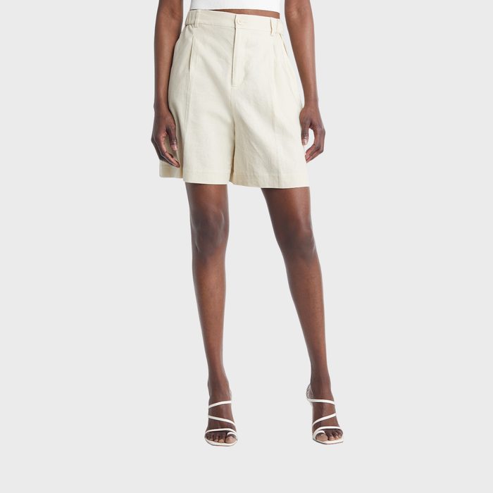 Open Edit Linen Bermuda Shorts