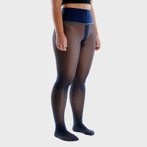 Navy Classic Sheer Rip Resist Tights