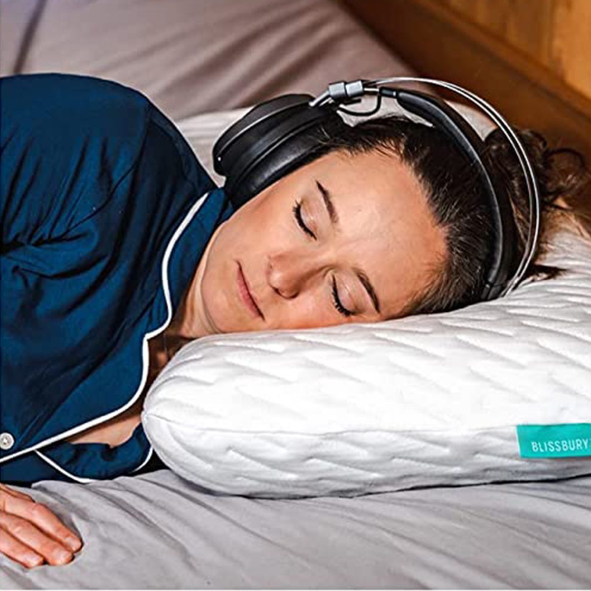 This Genius Ear Pillow Has Cutouts to Be a Side Sleeper’s Dream