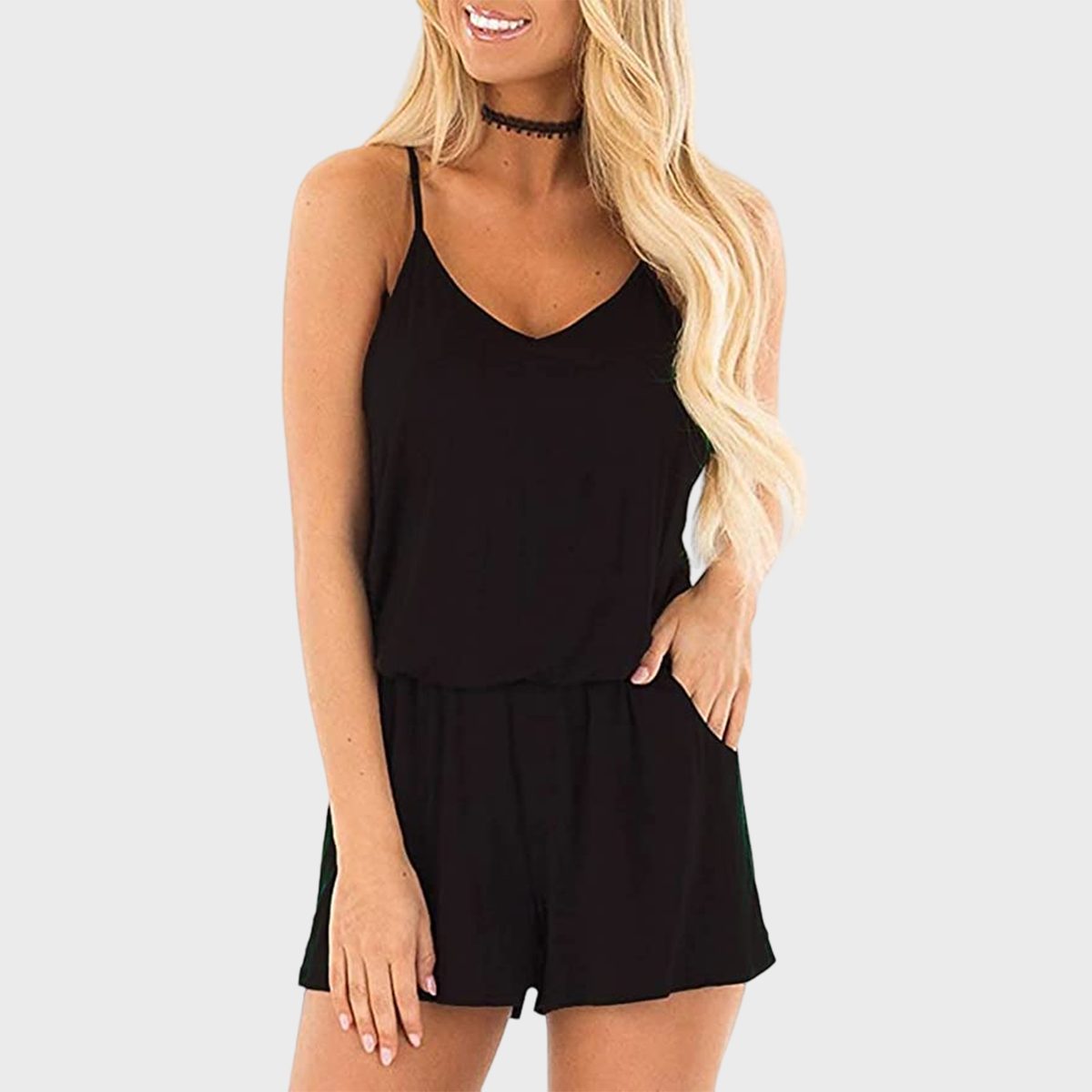 V Neck Romper