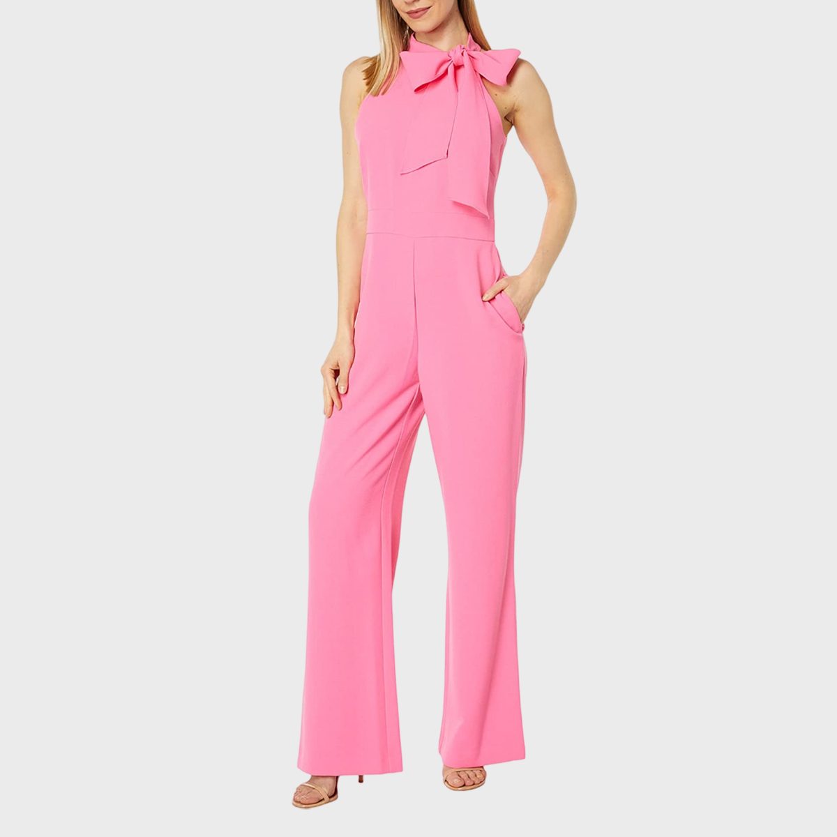 Vince Camuto Bow Neck Jumpsuit