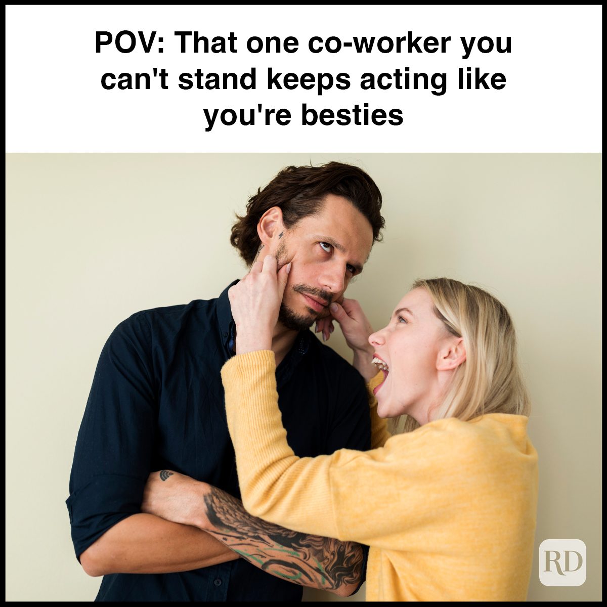 3 That One Co Worker You Can't Stand Keeps Acting Like You're Besties Gettyimages 1134454650