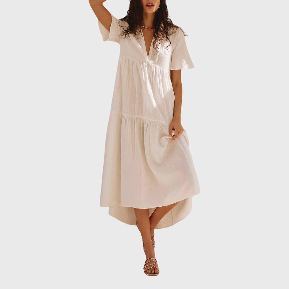Anthropologie The Kallie Flowy Maxi Dress