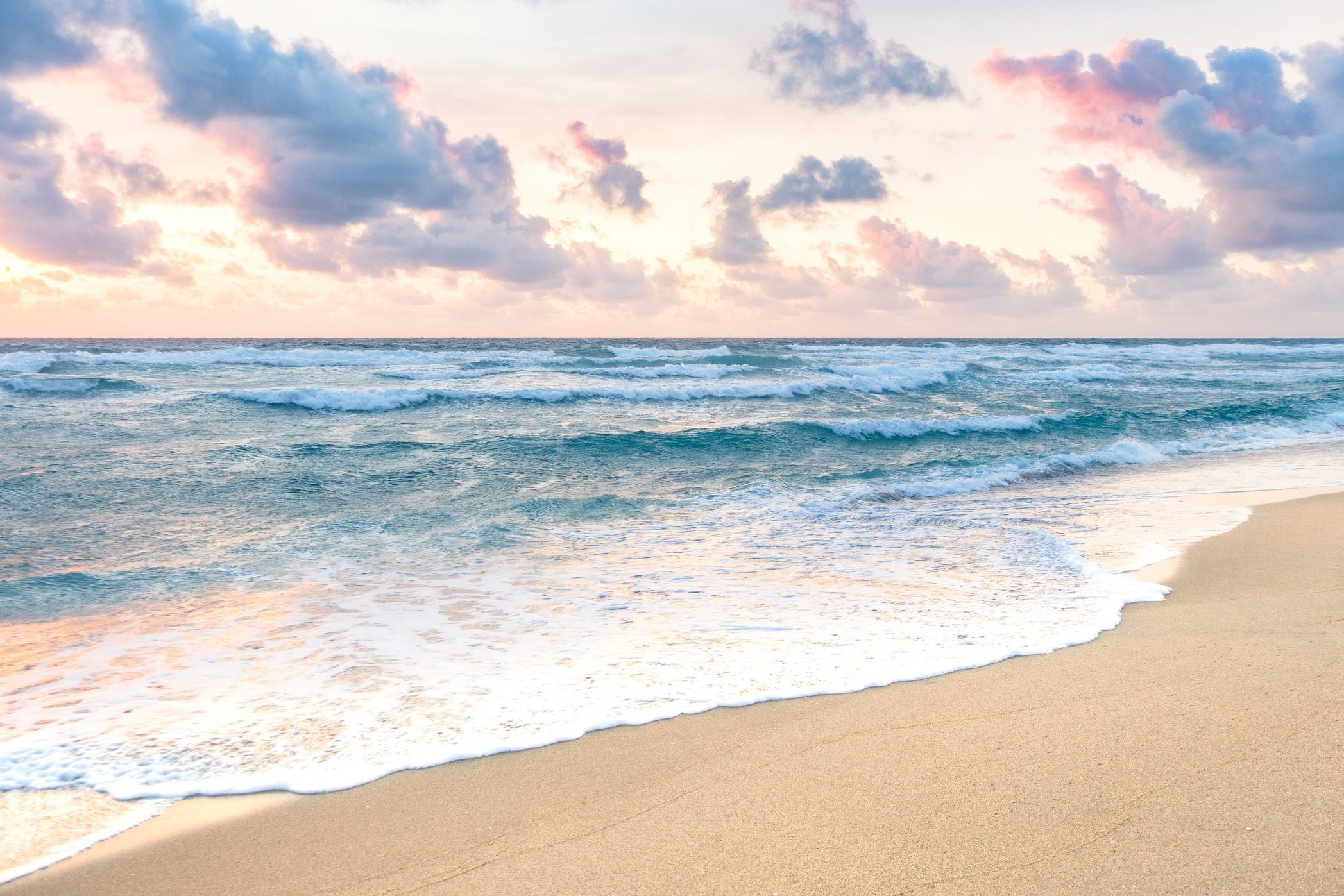 Waves on a beach in Florida