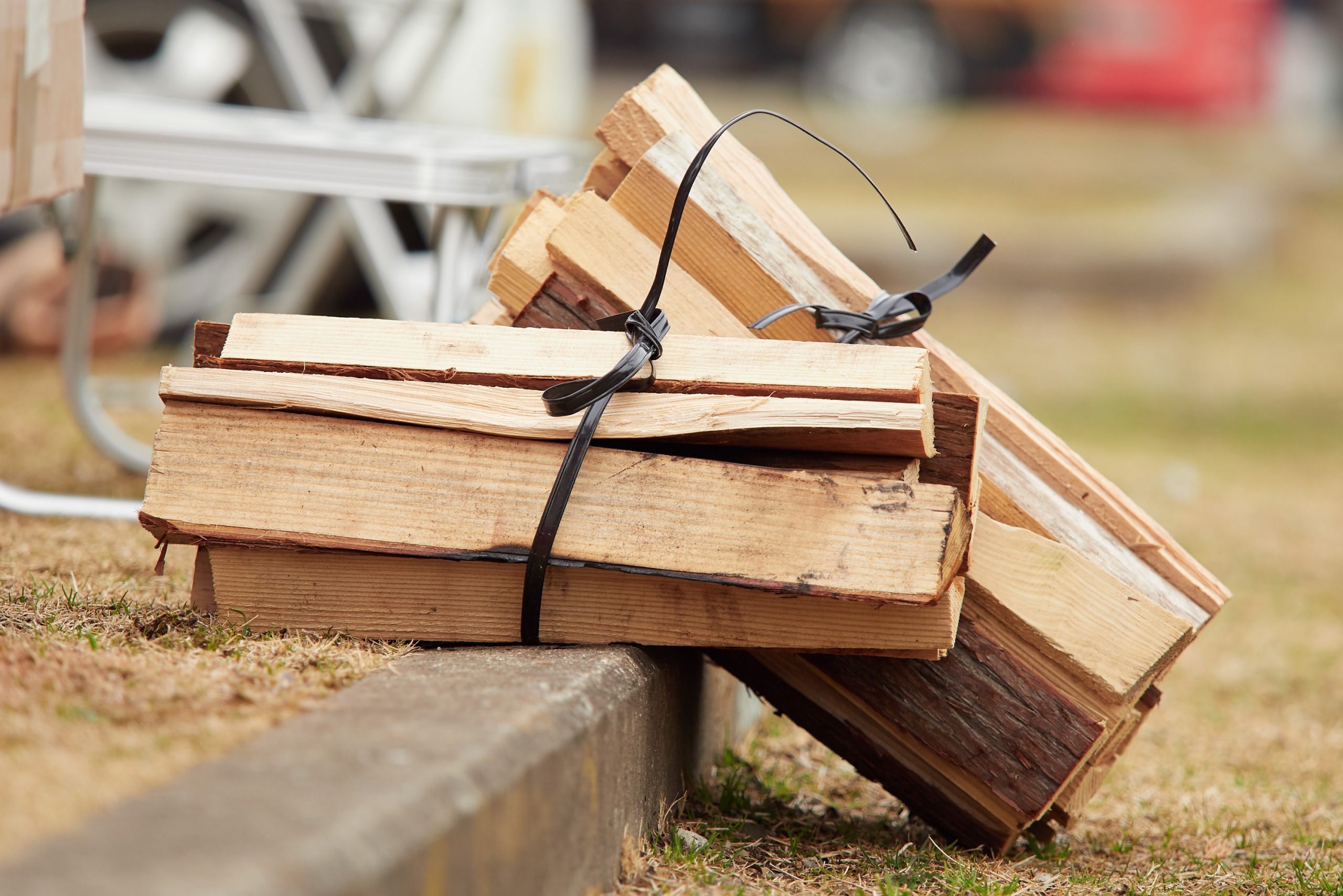 Firewood in bundles for Camping