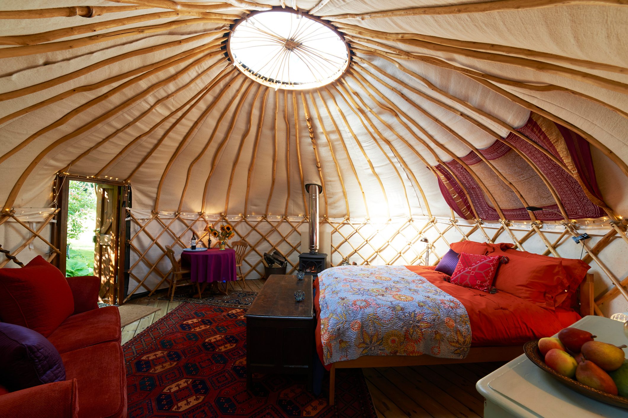 Interior Of Empty Holiday Yurt