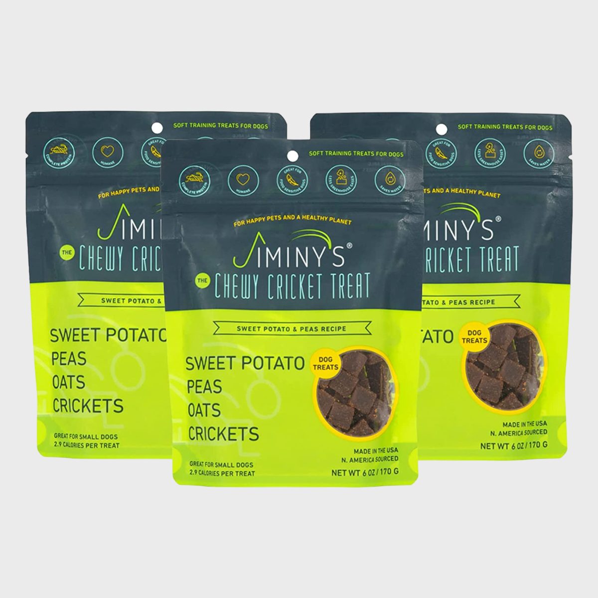 Jiminy's Cricket Dog Treats Ecomm Via Amazon.com