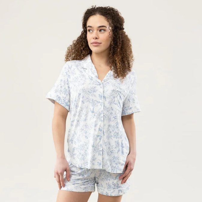 Bamboo Short Pajama Set Ecomm Via Cozyearth.com