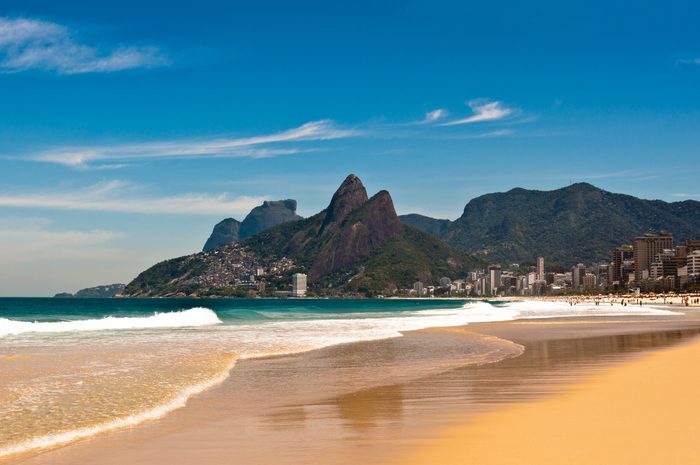 Ipanema Beach on Sunny Summer Day