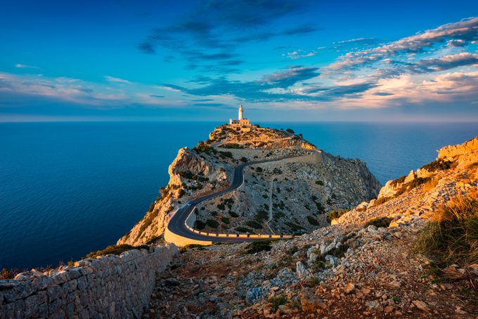 Lighthouse of Cap de Formentor Mallorca Spain around Sunset