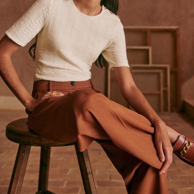 terra Cotta Trousers from Sezane