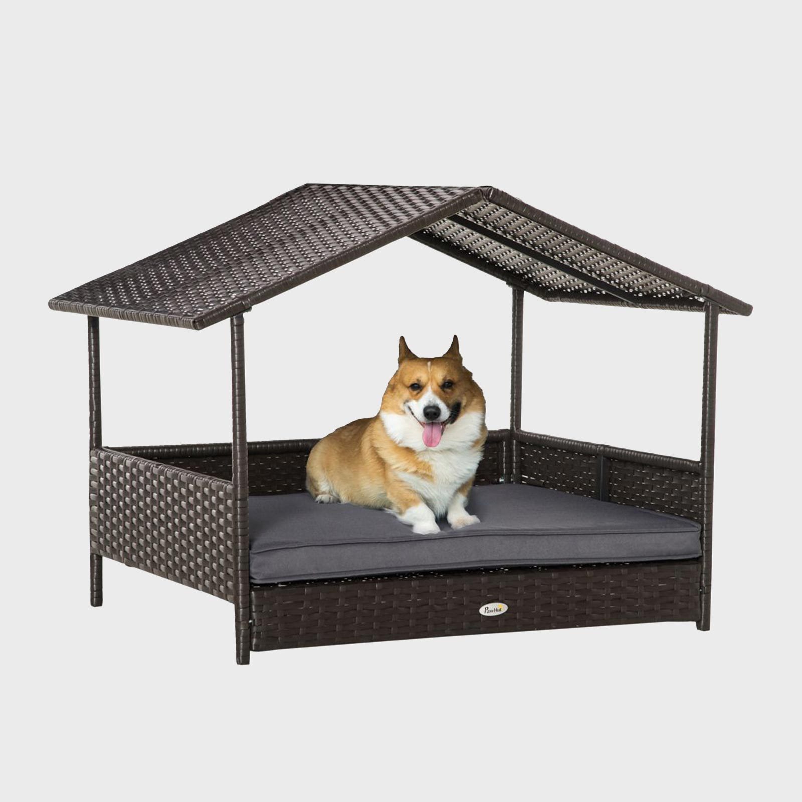 PawHut Wicker Dog House