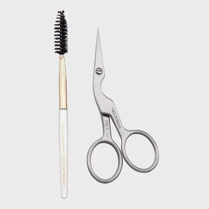 Tweezerman Brow Shaping Scissors & Brush