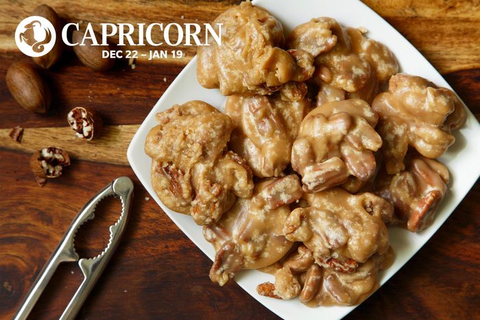 A plate of pecan pralines